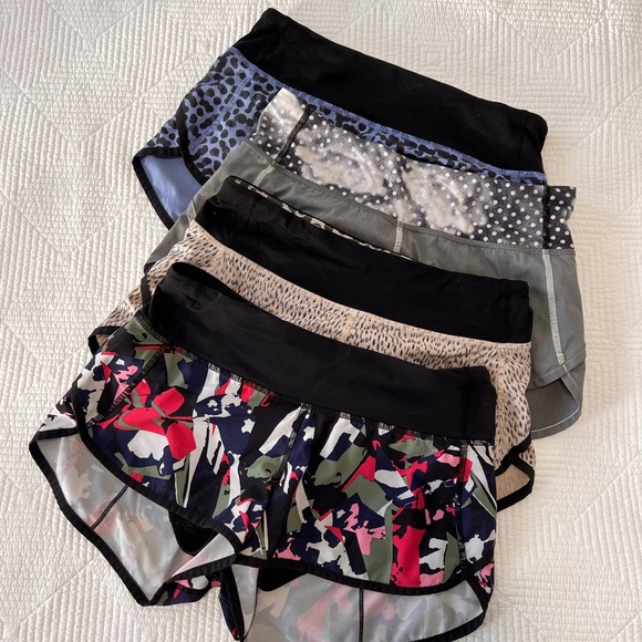 4 Pairs of Lululemon Speed Shorts - Size 2 - Picture 4 of 4
